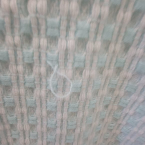 Vintage Baby Kisses Acrylic Made in Japan Baby Blanket Fringe Sheep Lamb Check - Picture 13 of 16